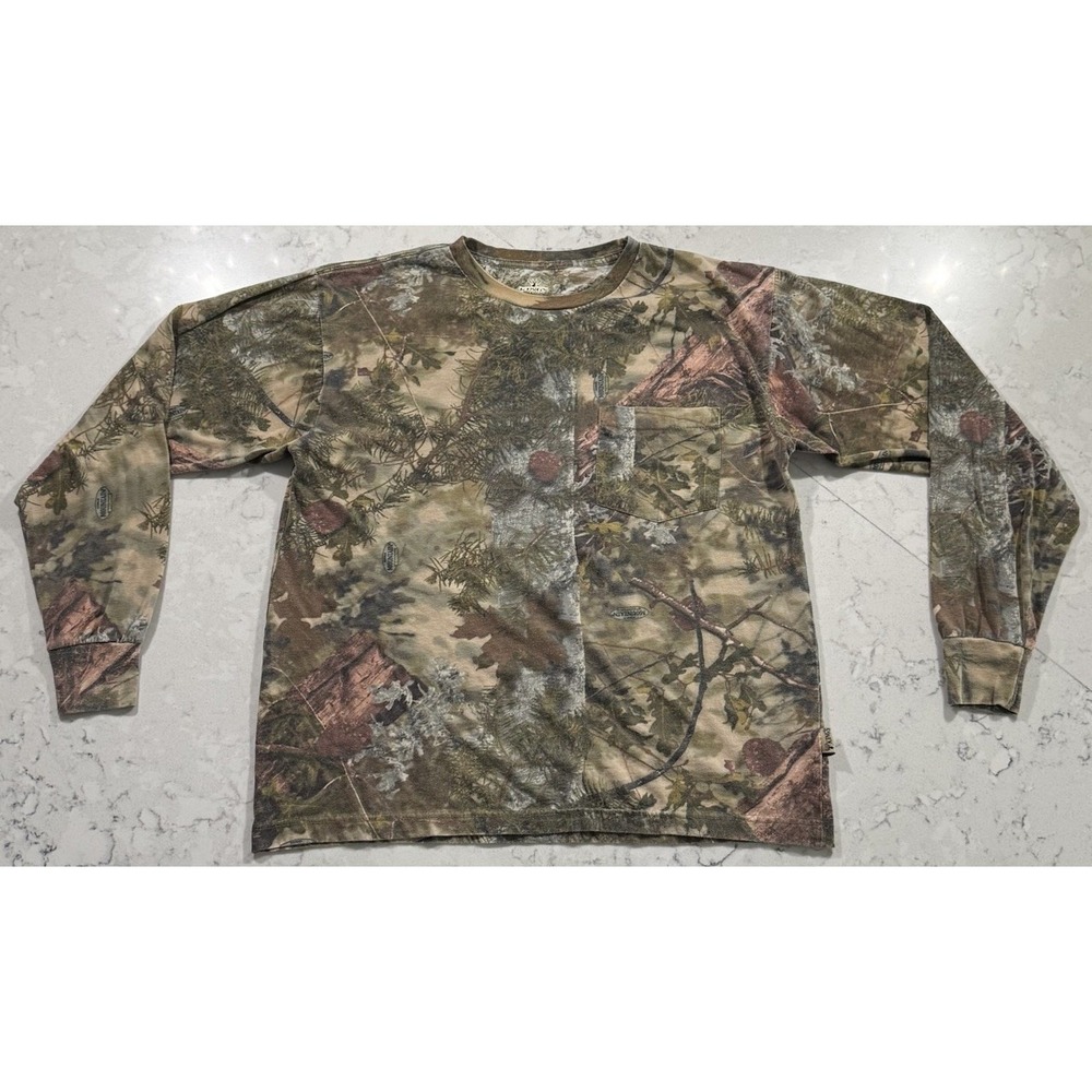King’s Camo Mountain Shadow Long Sleeve T-Shirt Mens Large Camo Hunting Tee